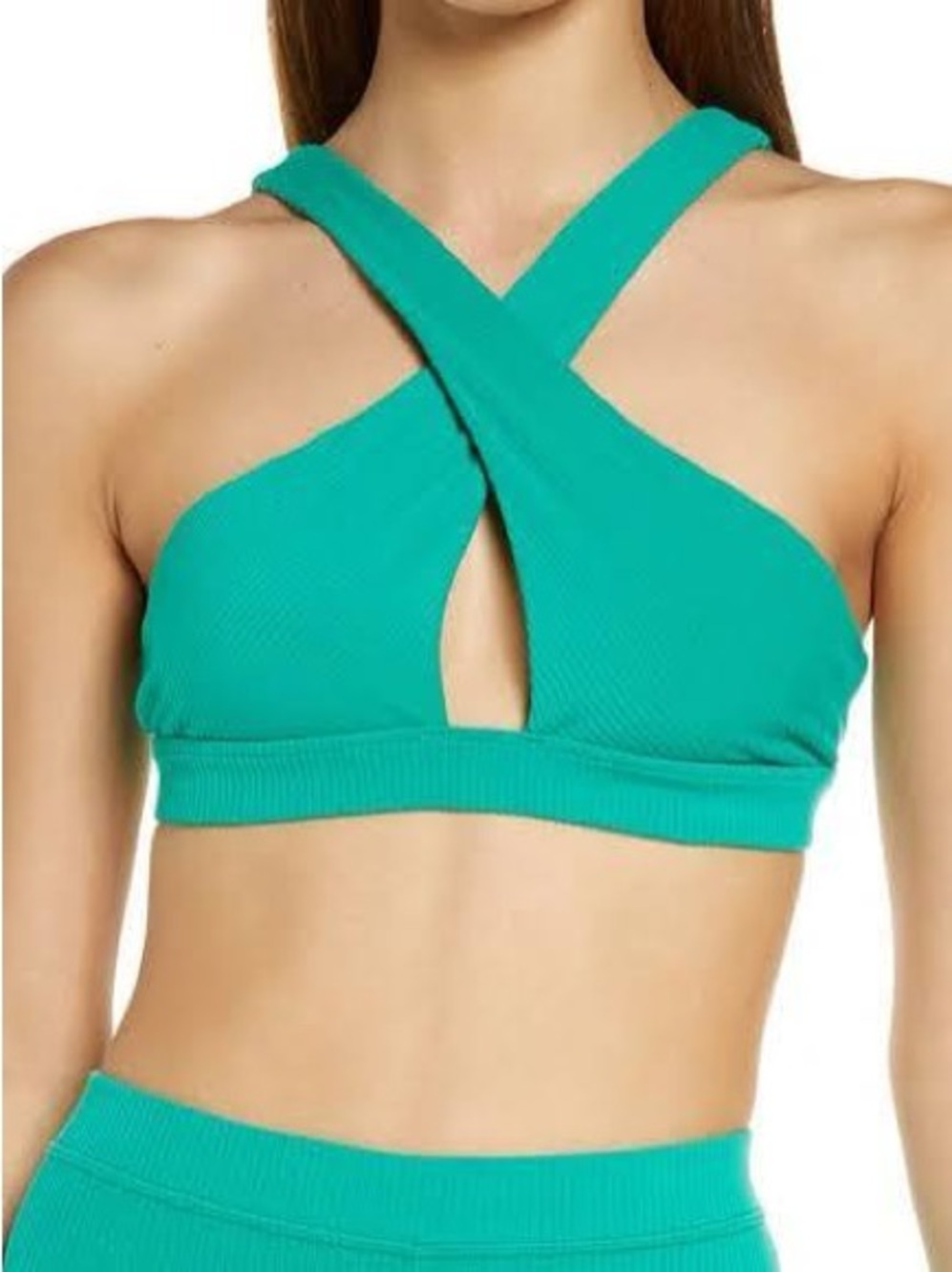 NWT Alo yoga ribbed destination bra